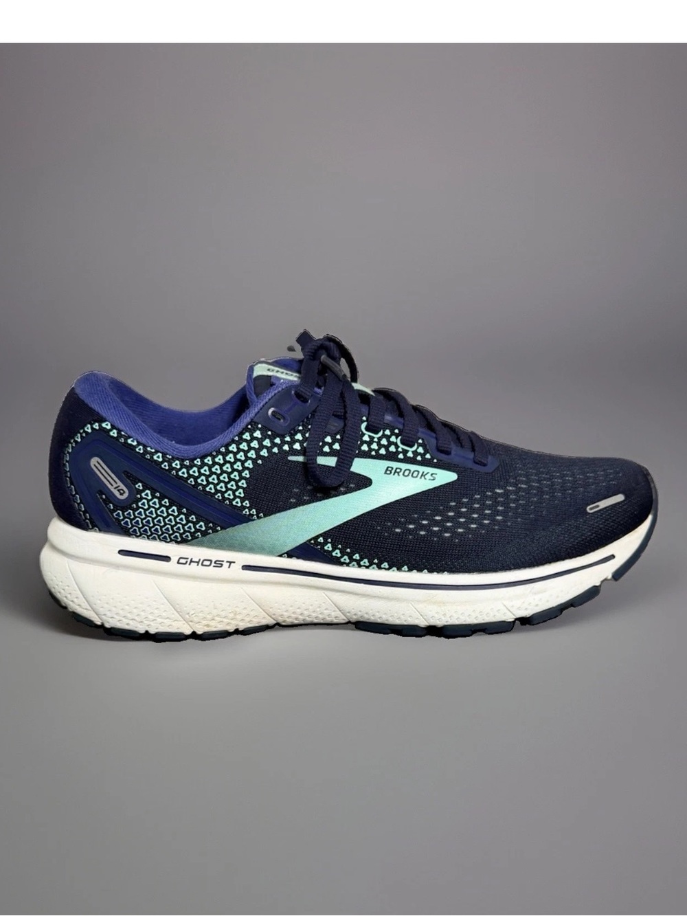 Brooks Ghost 14 Women's Navy Blue Running Shoes 1203561B446 Size 8B